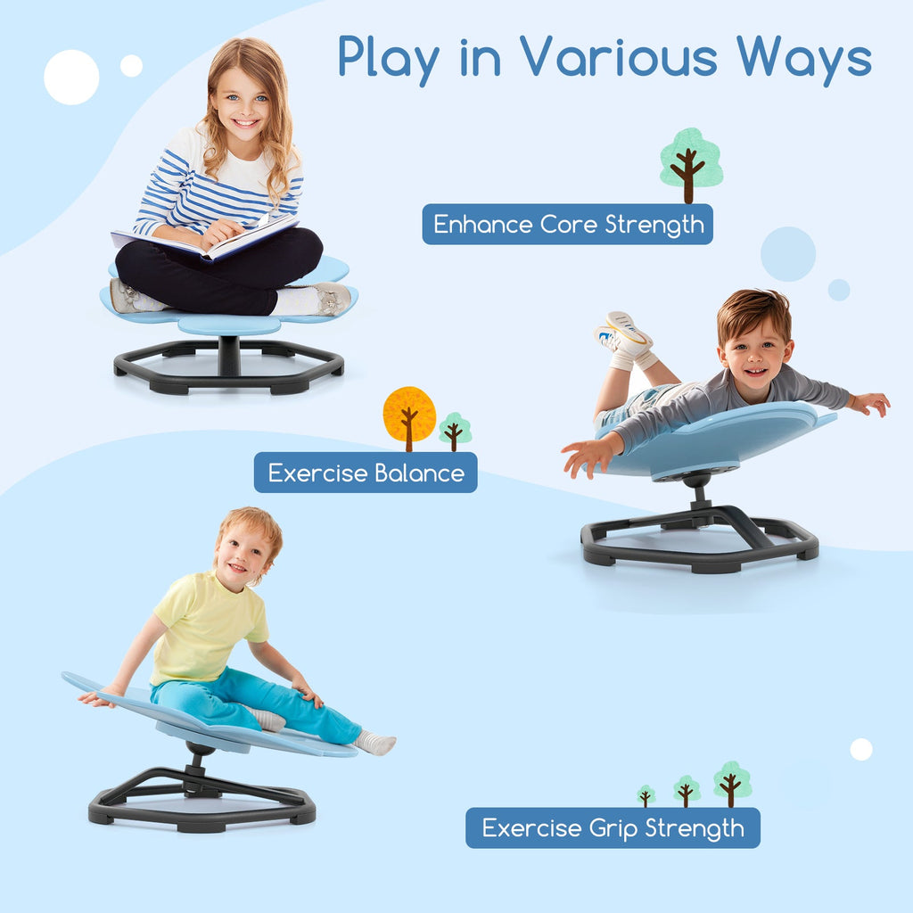 Kids Sensory Swivel Chair Elephant Petal 360° Spinning Chair