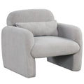 Modern Accent Chair with Waist Pillow and Armrests for Living Room Bedroom