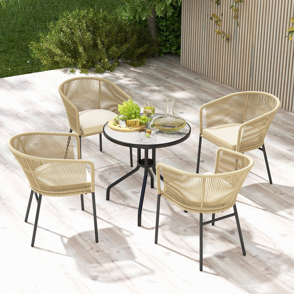 Patio Chairs Set of 4 with