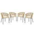 Patio Chairs Set of 4 with