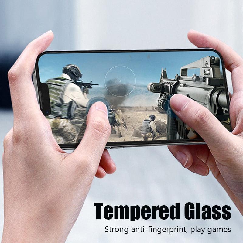 4PCS Screen Protector for iPhone 14 13 12 11 Pro Max Mini Tempered Glass for iPhone 7 8 6 6S Plus X XR Xs Max SE 2020 Glass One-piece Front Scratchproof Tempered Glass