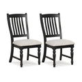 Set of 2 Dining Chairs Kitchen Side Chair with Solid Wood Legs