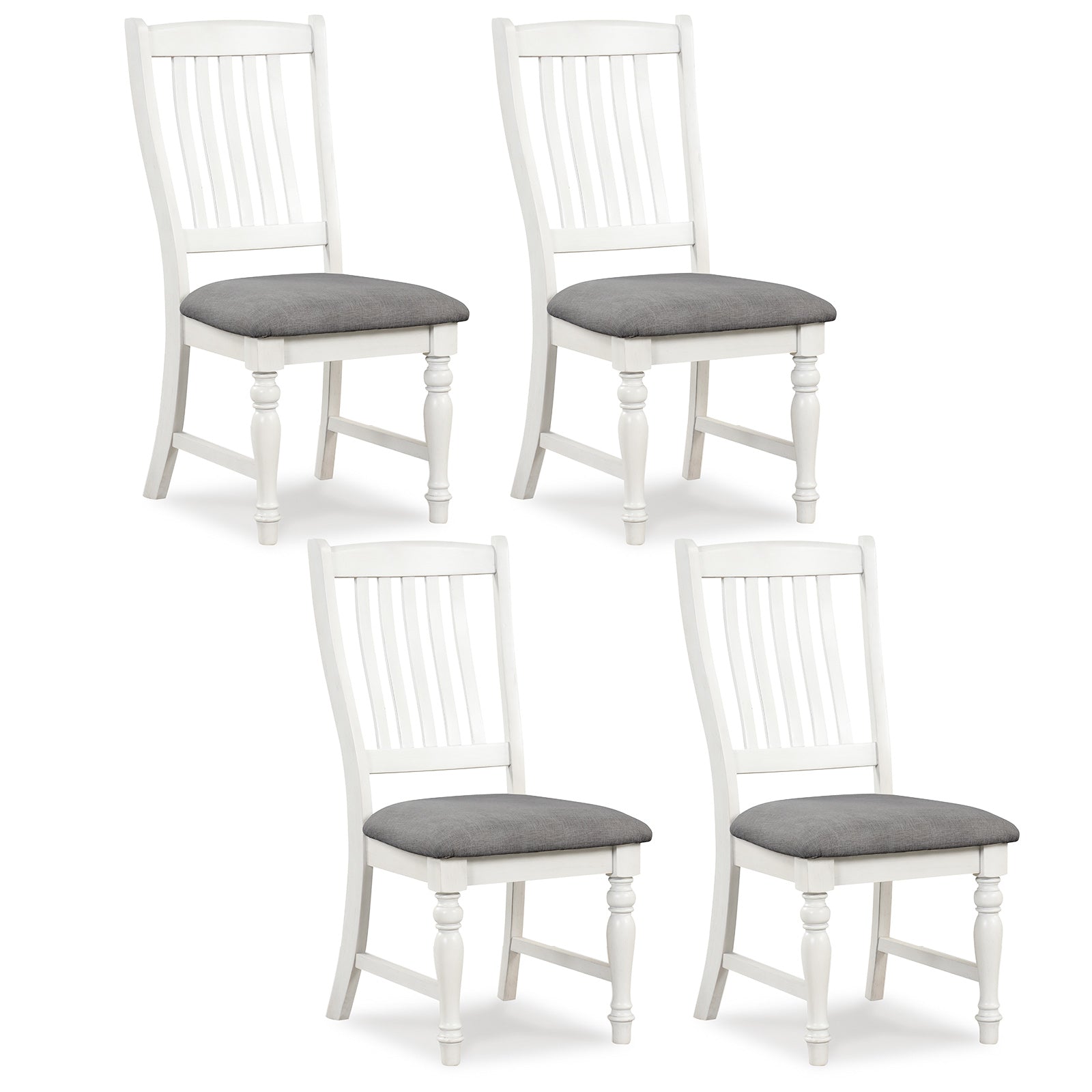 Set of 2 Dining Chairs Kitchen Side Chair with Solid Wood Legs
