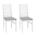Set of 2 Wooden Dining Chair with Rubber Wood Legs for Living Room