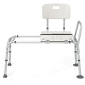 Sliding Tub Transfer Bench with Extra-Wide Seat for Elderly and Disabled