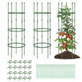 3-Pack Garden Trellis 40 Inch Tall Plant Support Stands with Clips and Ties