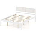 Twin/Full/Queen Size Sturdy Wooden Bed Frame with Headboard and Slat Support