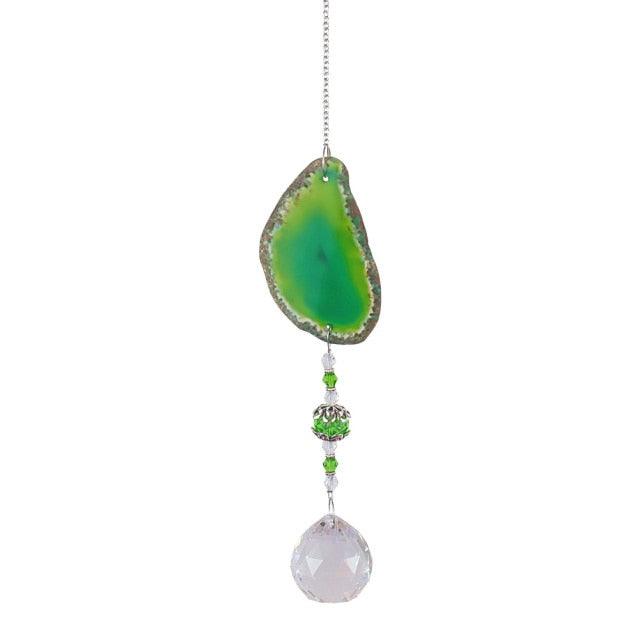 Chandelier Crystals Prisms For Window Sun-catchers Rainbow Chaser Amber Wind Chime Pendant Ball Colorful Beads Hanging Drop Handmade Jewellery Prisms Hanging Ornament Crystal Pendants For Home Office Garden  Wind-chime For Window Home Decor