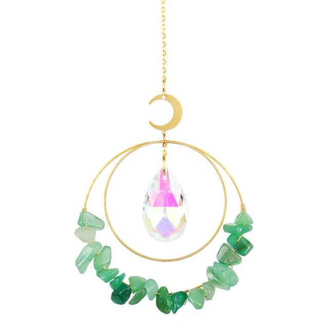 Colorful Crystals Star Sun Wind Chimes Hexagon Diamond Chandelier Lamps Light Pendant Crystals Glass Pendants Prisms Hanging Light Catcher Rainbow Make Window Curtains Home Room Decor  Hanging Ornament For Home Decoration