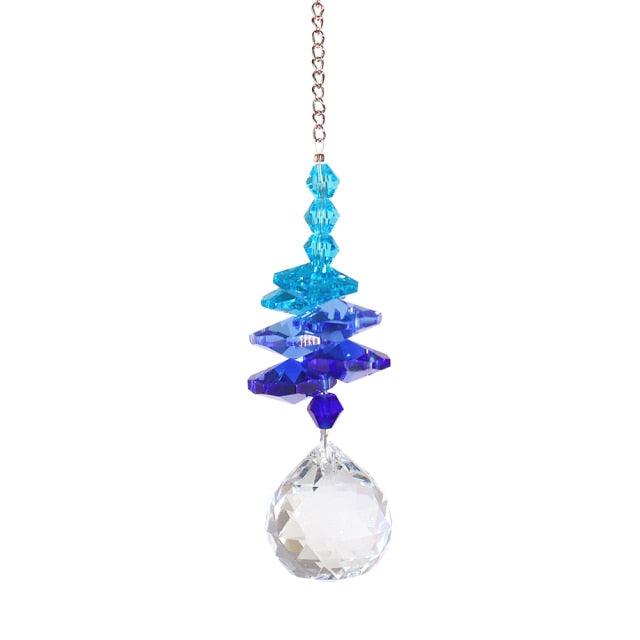 Crystal Garden Sun-catcher Hanging Crystals Prisms Ornament For Window Glass Chandelier Solar Hummingbird Owl Wind Chimes Rainbow Chaser  Garden Hanging  Curtain Pendant Home Decor Gift Boxed Sun Catcher Gift Idea For Mom Friends Grandma Hummingbird