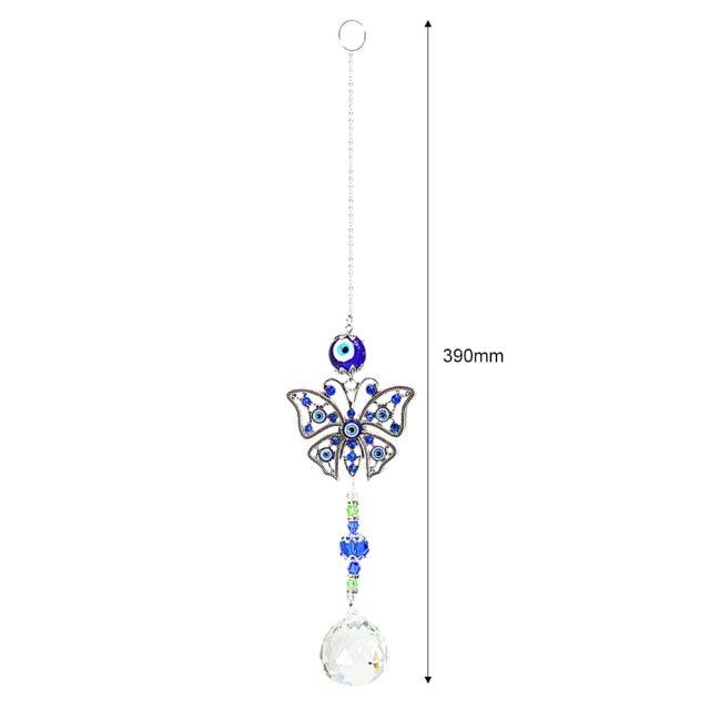 Crystal Wind Chime Star Moon Sun Pendant Indoor Window For Window in Garden Starry Sky Decor Catchers with Crystals  Dream Sun Catchers Plated Colorful Beads Hanging Drop for Outdoor Garden Moon Prism