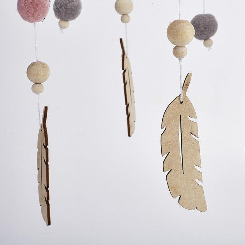 Dream Catcher Wall Hanging Ornament Handmade White Feather  Nordic Decoration Home Wind Chime Bed Bell Children's Girls Room Decor Living Shop Baby Decoration Room Props