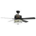 52 Inch Ceiling Fan with Light Reversible Blade and Adjustable Speed