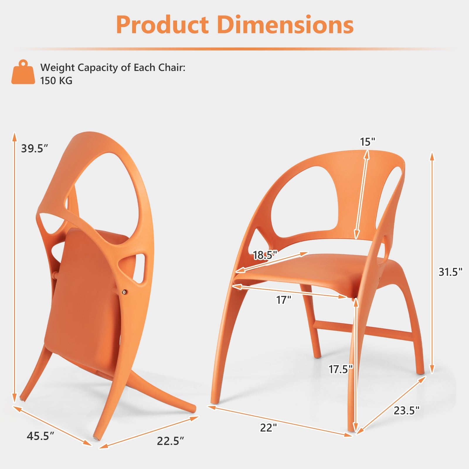Folding Dining Chairs Set of 2 with Armrest and High Backrest