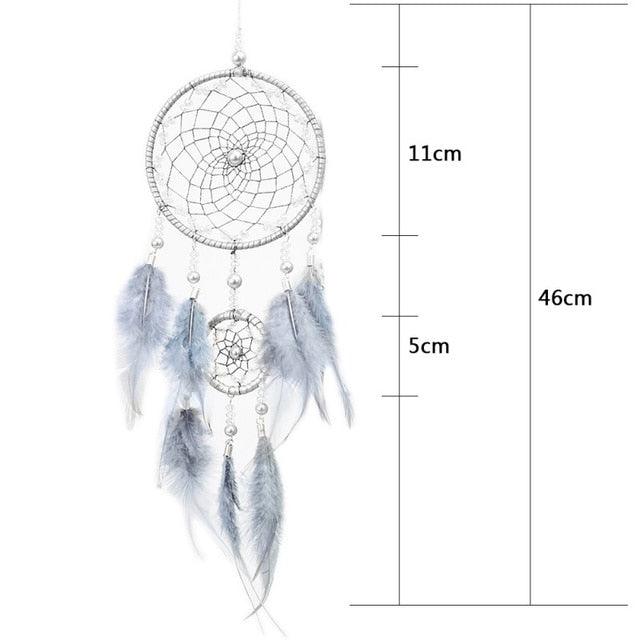 Handmade Dream Catcher Feather Car Interior Rear view Mirror Mini Home Decoration Retro Feather Dream net Catcher Feathers Wall Hanging Dream Net Weaving Decor Gifts for Car Room Decor Charms Pendant Decor Wall Hanging Ornaments