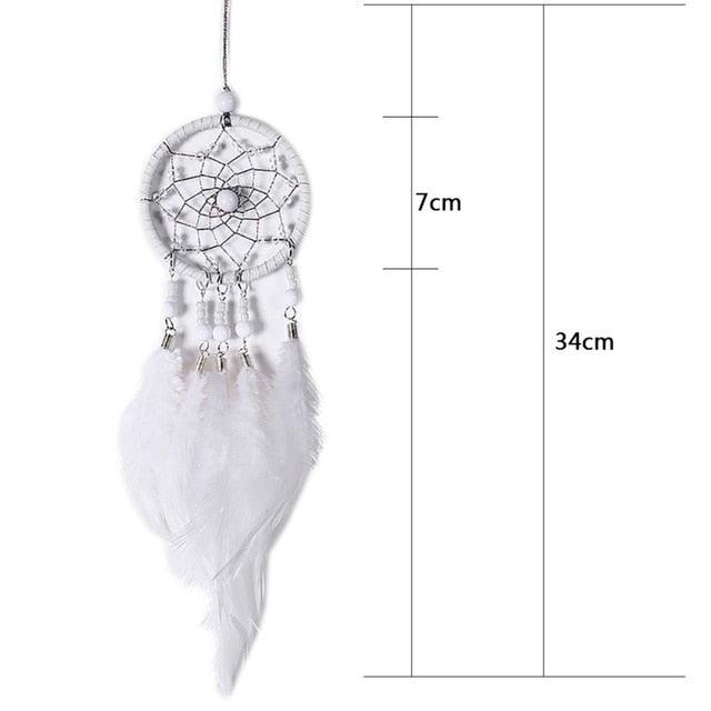 Handmade Dream Catcher Feather Car Interior Rear view Mirror Mini Home Decoration Retro Feather Dream net Catcher Feathers Wall Hanging Dream Net Weaving Decor Gifts for Car Room Decor Charms Pendant Decor Wall Hanging Ornaments