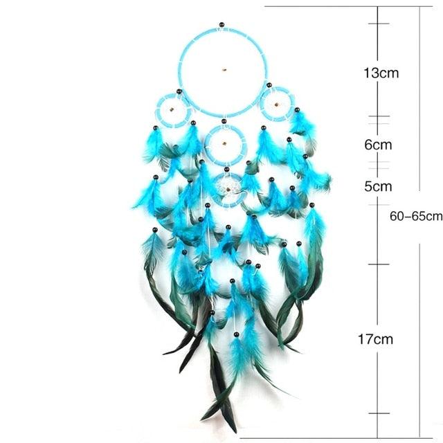 Handmade Dream Catcher Feather Car Interior Rear view Mirror Mini Home Decoration Retro Feather Dream net Catcher Feathers Wall Hanging Dream Net Weaving Decor Gifts for Car Room Decor Charms Pendant Decor Wall Hanging Ornaments
