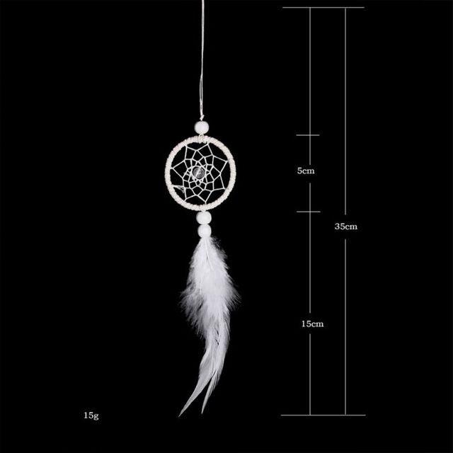 Handmade Dream Catcher Feather Car Interior Rear view Mirror Mini Home Decoration Retro Feather Dream net Catcher Feathers Wall Hanging Dream Net Weaving Decor Gifts for Car Room Decor Charms Pendant Decor Wall Hanging Ornaments