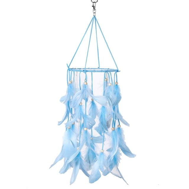 Heart Shape Creative Handmade Vintage Dream Catcher Wedding Decoration LED Handmade Heart Shape Feather Design Dream Catchers For Wall Hanging Decor Home Decoration Festival Gift Wind Chimes Party Feather Room Decor