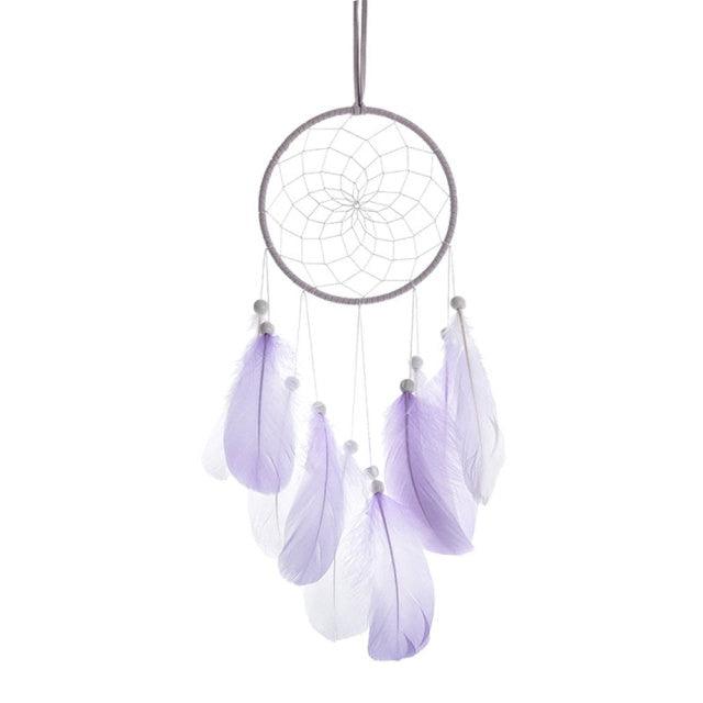Heart Shape Creative Handmade Vintage Dream Catcher Wedding Decoration LED Handmade Heart Shape Feather Design Dream Catchers For Wall Hanging Decor Home Decoration Festival Gift Wind Chimes Party Feather Room Decor