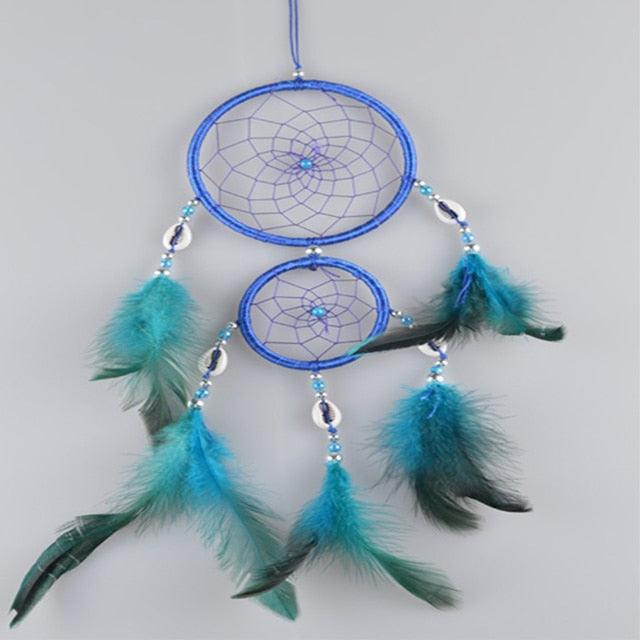 Heart Shape Creative Handmade Vintage Dream Catcher Wedding Decoration LED Handmade Heart Shape Feather Design Dream Catchers For Wall Hanging Decor Home Decoration Festival Gift Wind Chimes Party Feather Room Decor