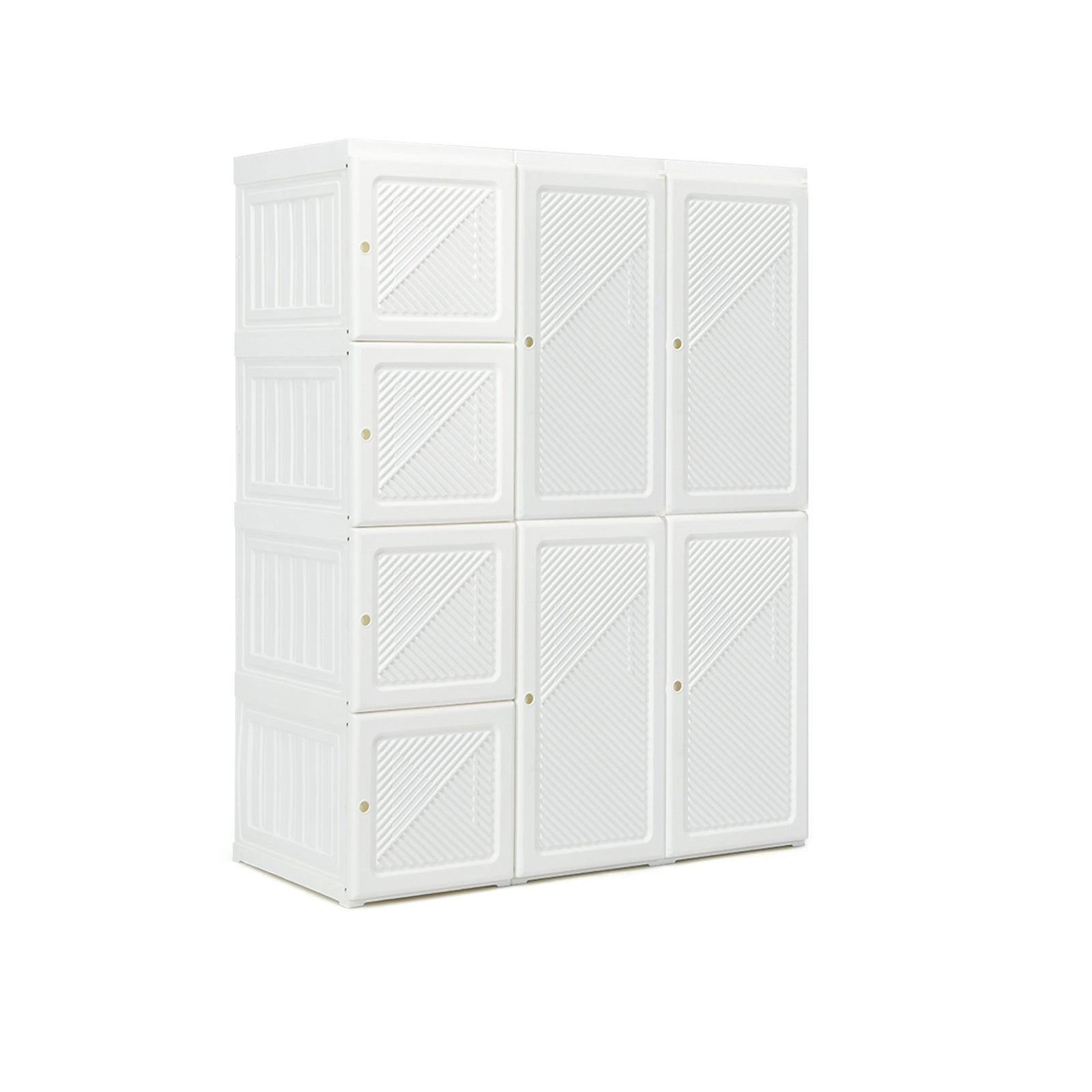 Foldable Closet Clothes Organizer with 8 Cubby Storage