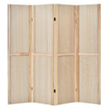 4-Panel Pegboard Display 5 Feet Tall Folding Privacy Screen for Craft Display Organized