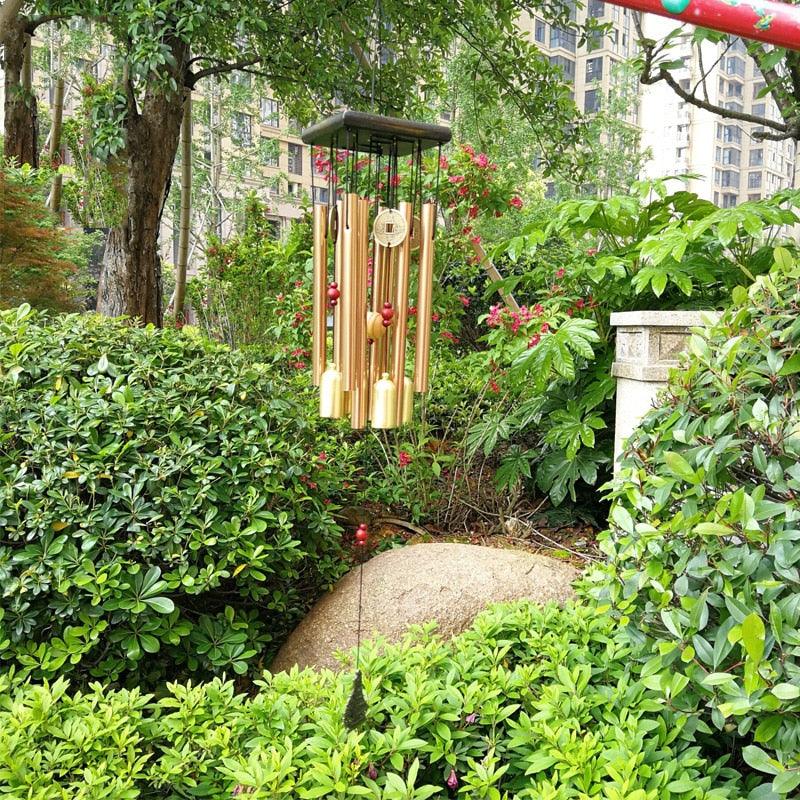Large Wind Chimes Bells Tubes Bells Copper Metal Wind Chime Memorial Wind Chimes for Loss of Loved One Engrave Tree of Life Sympathy Wind Chimes Gifts for Mother Garden Home Yard Hanging Decor Outdoor Yard Balcony Garden Home Decor Decoration