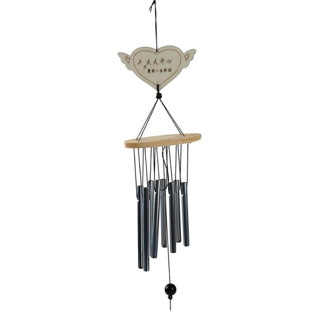 Metal Wind-chimes Outdoor Antique Resonant 8 Tubes Wind Chime Bells Hanging Decoration Living Bed Home Decor Gift Car Outdoor Bell Hanging Decor Wind-chime For Garden Patio Porch Balcony & Gift Yard