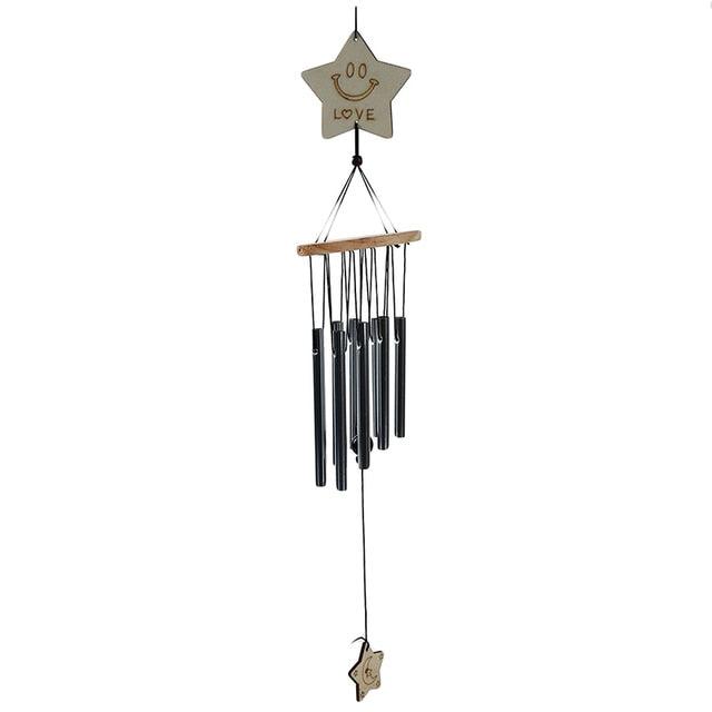 Metal Wind-chimes Outdoor Antique Resonant 8 Tubes Wind Chime Bells Hanging Decoration Living Bed Home Decor Gift Car Outdoor Bell Hanging Decor Wind-chime For Garden Patio Porch Balcony & Gift Yard