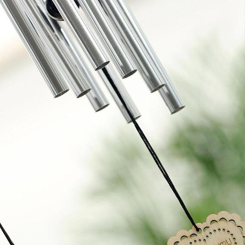 Metal Wind-chimes Outdoor Antique Resonant 8 Tubes Wind Chime Bells Hanging Decoration Living Bed Home Decor Gift Car Outdoor Bell Hanging Decor Wind-chime For Garden Patio Porch Balcony & Gift Yard
