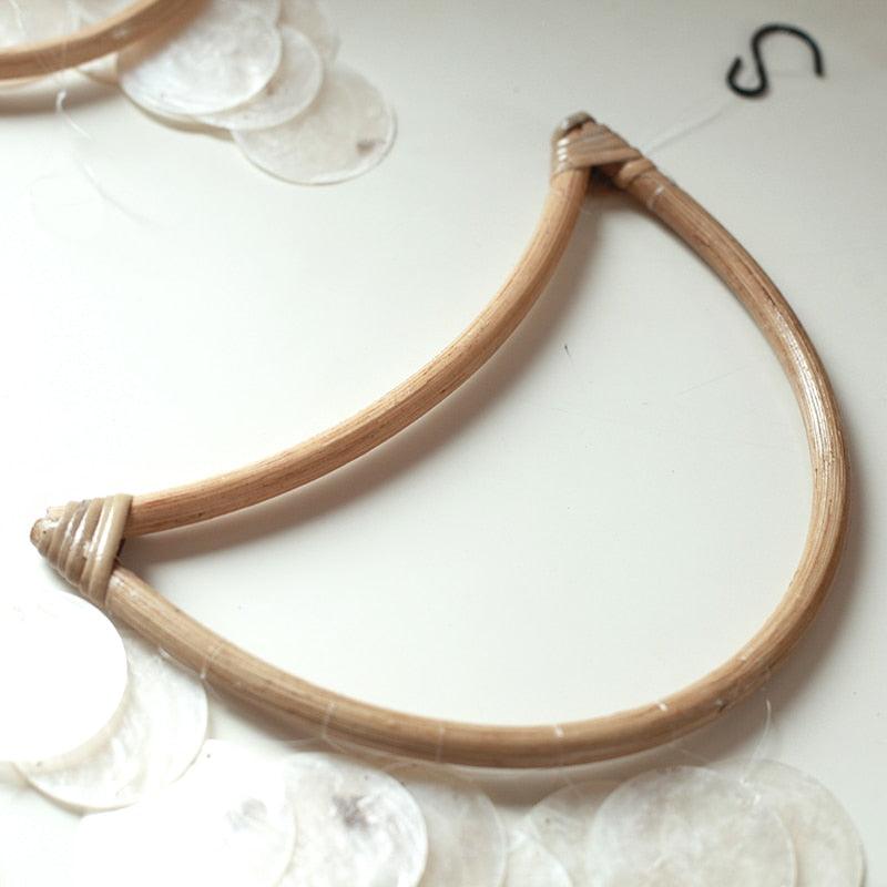 Natural Outdoor Shell Wind Chime Nordic Korean Style Hotel Dorm Home Office Nursery Decor Hanging Accessories For Gift Decoration Photography Wind Chimes