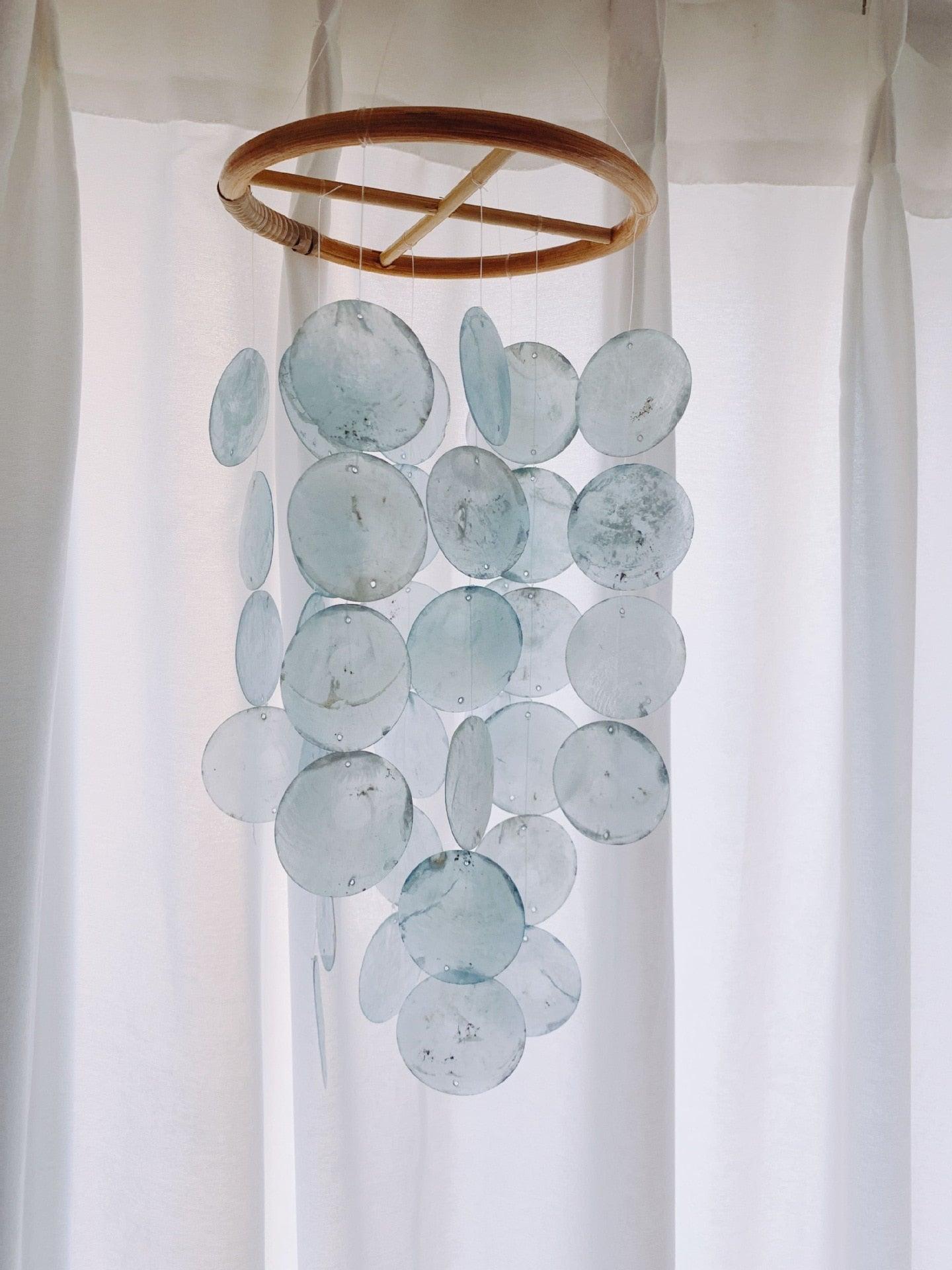 Natural Outdoor Shell Wind Chime Nordic Korean Style Hotel Dorm Home Office Nursery Decor Hanging Accessories For Gift Decoration Photography Wind Chimes