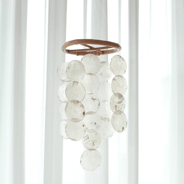 Natural Outdoor Shell Wind Chime Nordic Korean Style Hotel Dorm Home Office Nursery Decor Hanging Accessories For Gift Decoration Photography Wind Chimes