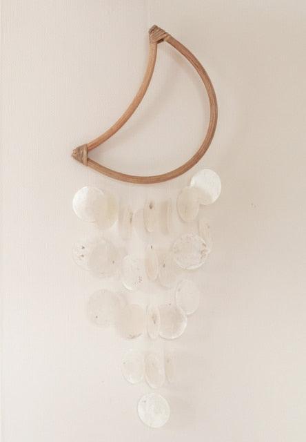Natural Outdoor Shell Wind Chime Nordic Korean Style Hotel Dorm Home Office Nursery Decor Hanging Accessories For Gift Decoration Photography Wind Chimes