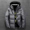 New Modern Red Jacket With Hood Men Winter Warm Solid Color Hooded Unique Design Jackets Elegant Men's Warm Winter Jacket Winter Outdoor Coat Comfortable Jacket
