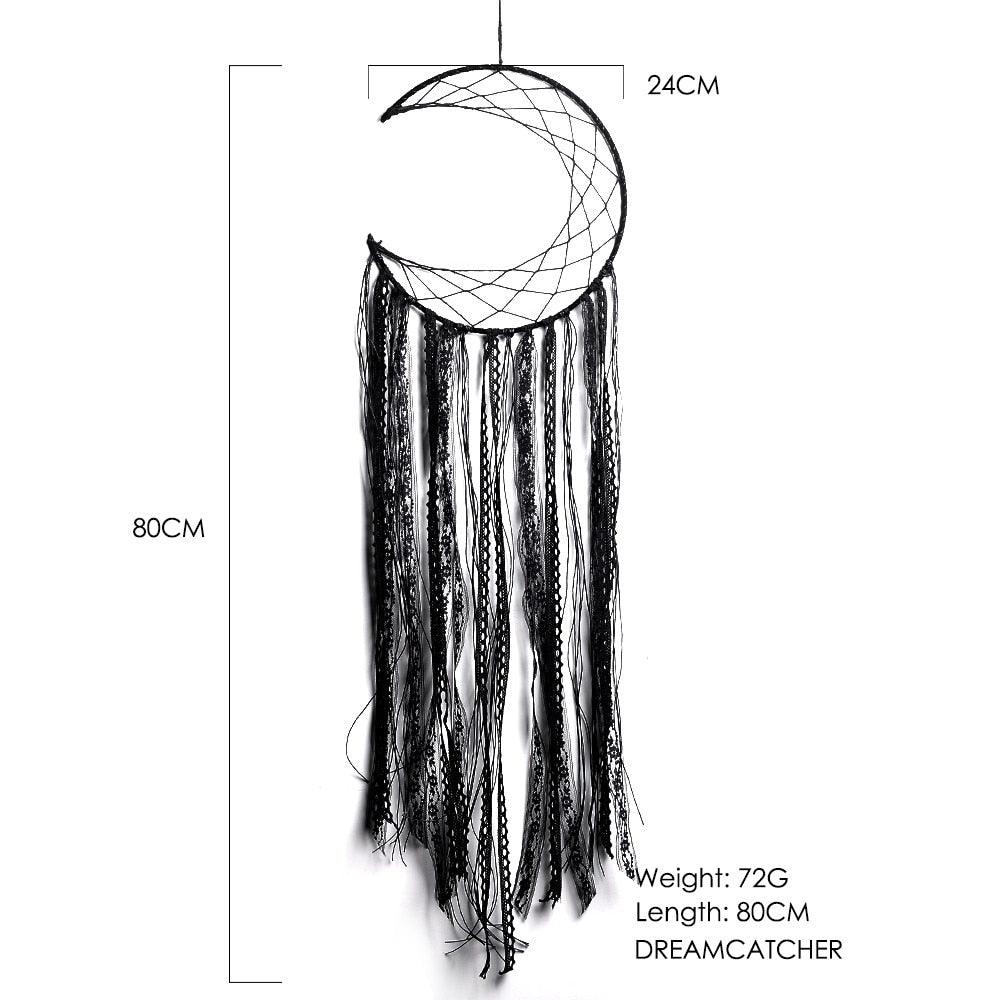 Nordic Evil Eye Dream Catcher Home Room Decor Moon Design Feather Wall Hanging Ornament Black Room Decoration For  Farmhouse  College Dorm Wind Chimes Gift Festival Decorations Photography