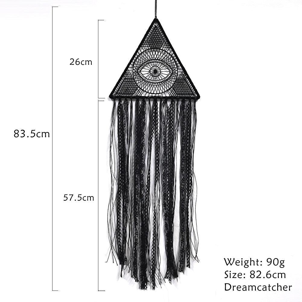 Nordic Evil Eye Dream Catcher Home Room Decor Moon Design Feather Wall Hanging Ornament Black Room Decoration For  Farmhouse  College Dorm Wind Chimes Gift Festival Decorations Photography