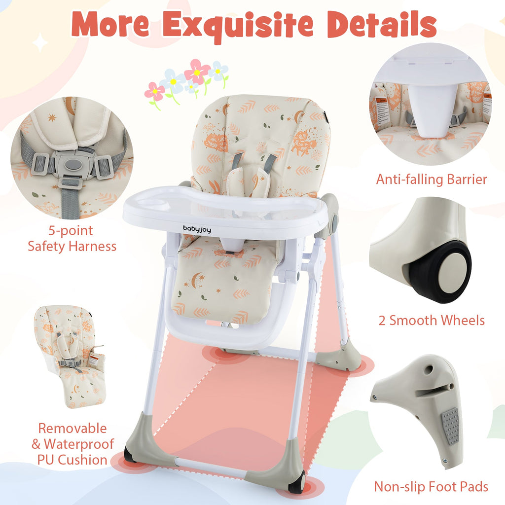 3-In-1 Convertible Baby High Chair