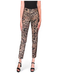 Krazy Larry P507 Brown Leaves Ankle Pull on Pant