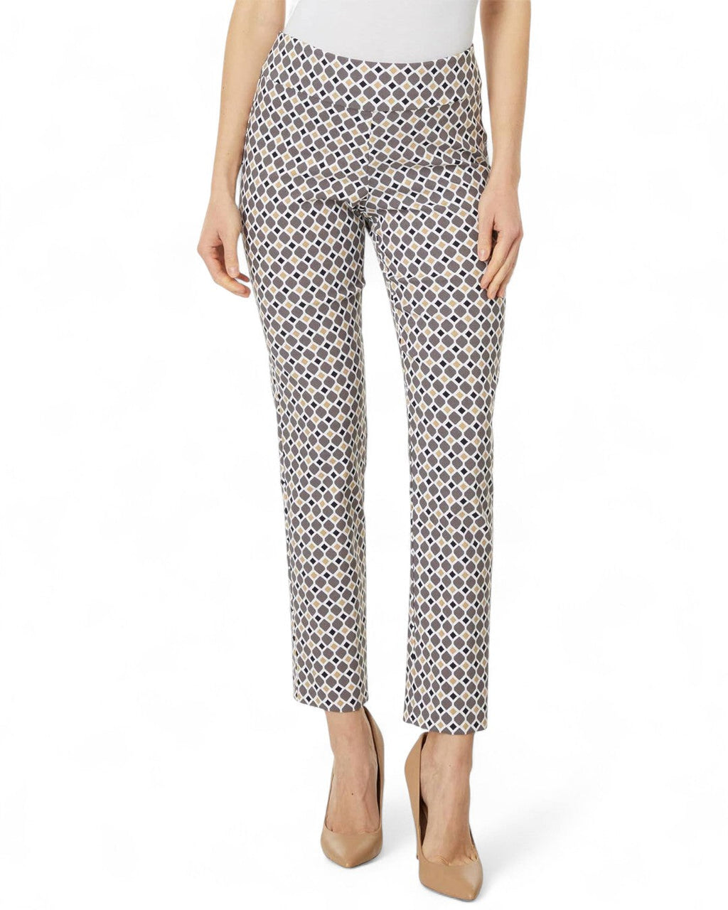 Krazy Larry P507 Pull on Pant - Multi Diamonds