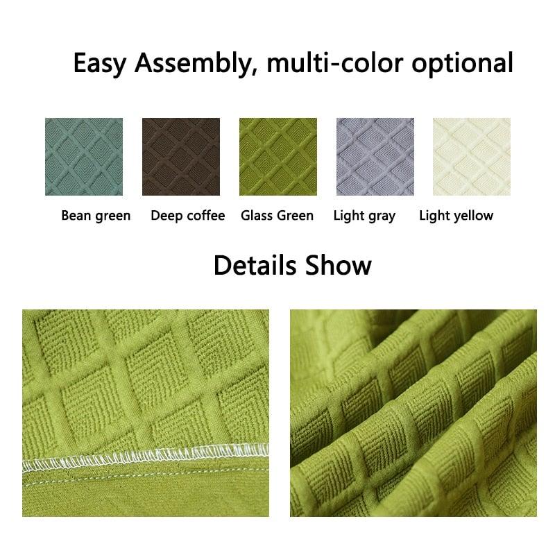 Seat Covers for Dining Room Chairs Stretch Round Home Seat Cover Jacquard Spandex Slipcovers Protector Case Chair Cover Stretch for Kitchen Hotel Banquet Stool Cover