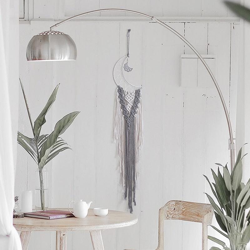 Star Moon Sun Dream Catcher Home Wall Décor Moon Dream Catcher Wall Decor Wall Hanging Aesthetic Room Home Decor For Teenage Girl Room Decor Wedding Decoration Girls Kid Garden Decoration Wind Chimes With Light Gifts