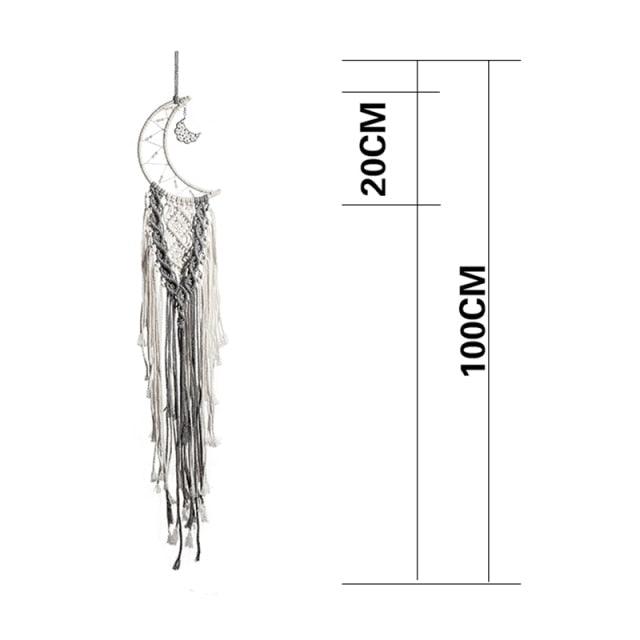 Star Moon Sun Dream Catcher Home Wall Décor Moon Dream Catcher Wall Decor Wall Hanging Aesthetic Room Home Decor For Teenage Girl Room Decor Wedding Decoration Girls Kid Garden Decoration Wind Chimes With Light Gifts