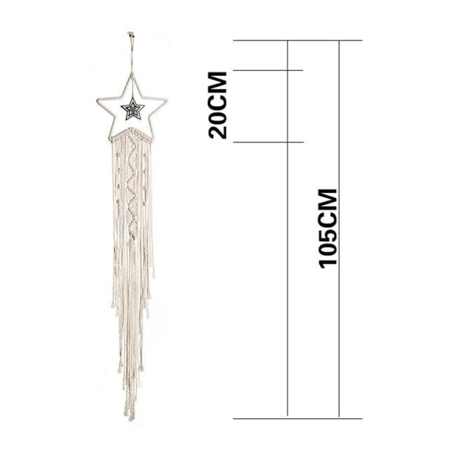 Star Moon Sun Dream Catcher Home Wall Décor Moon Dream Catcher Wall Decor Wall Hanging Aesthetic Room Home Decor For Teenage Girl Room Decor Wedding Decoration Girls Kid Garden Decoration Wind Chimes With Light Gifts