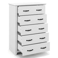 Tall Storage Dresser with 5 Pull-out Drawers for Bedroom Living Room