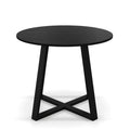 3-Piece Mid-Century Dining Set with 36‚Äù Round Pedestal Table and 2 Swivel Sherpa Upholstered Chairs