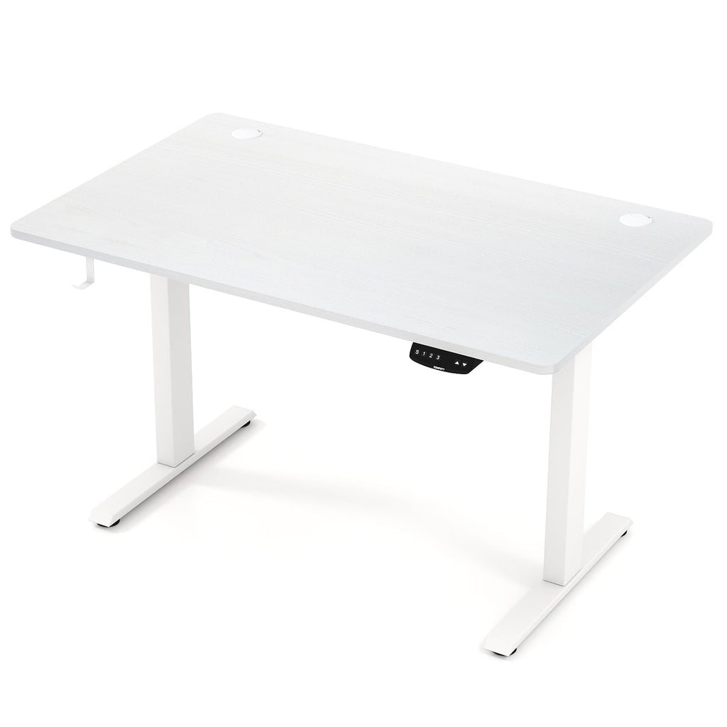 Electric Standing Desk Height Adjustable with 3 Memory Heights White
