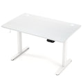 Electric Standing Desk Height Adjustable with 3 Memory Heights White
